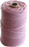 Merkloos Macramé Twine Thick - 70 m - Light Pink - Cotton - 6 Pieces