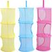 Merkloos 3stuks - Opbergorganizer met hangend rooster - hangende wandorganizer - opknoping mesh - Opvouwbaar Droognet - Reinigingsmat - Opknoping Plank Mesh