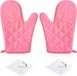 Gants de cuisine résistants à la chaleur avec 2 crochets, gants de cuisson épais antidérapants pour la cuisine, le barbecue et la pâtisserie
