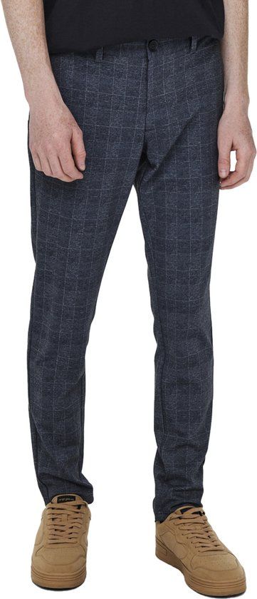 ONLY & SONS ONSMARK CHECK PANTS HY 9887 NOOS - Dress Blues - W28/L32