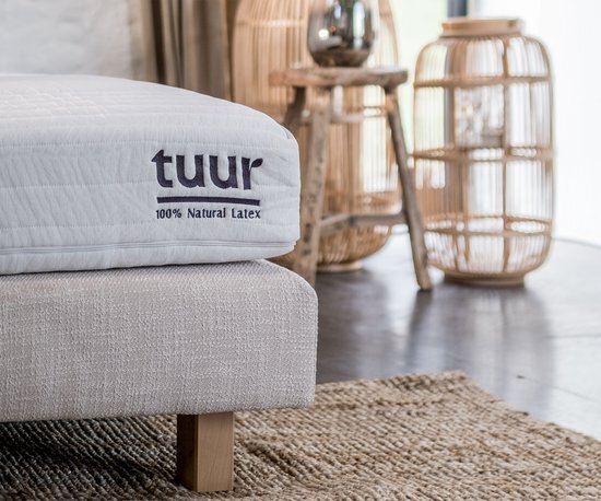 Tuur&#174; Original Plus Eenpersoonsmatras 80x200 100% Natuurlatex - 120 Nachten Proef - Dual Comfort - Paardenhaar en Hennep