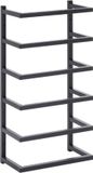 vidaXL Handdoekenrek - 24x12x48 cm - staal - zwart