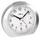 Atlanta Radiowekker sans tic-tac avec aiguilles lumineuses snooze argent 1856-19