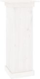vidaXL Bloemenstandaard 40x40x90 cm massief grenenhout wit