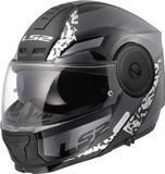 LS2 FF902 Scope II Oxyd Zwart Titanium 06 Systeemhelm - Maat XXXL - Helm