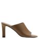 Mango Mules en cuir camel à talons