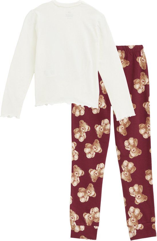 WE Fashion Meisjes pyjama met luipaardprint