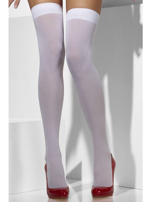 Fever London Witte Nylon Kousen - 5020570427385