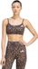 Adidas Performance Optime Essentials 3-Stripes Leopard Soutien-gorge de sport à maintien léger - Femme - Marron