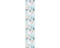Ambiance Sticker Voorgelijmd vliesbehang - Tropische palmbladeren en vogels - 1 rol van 300x60 cm