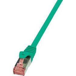 LogiLink RJ45 Netwerk Aansluitkabel CAT 6 S/FTP 3 m Groen Vlambestendig Snagless