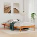 Maison Exclusive - Cadre de lit avec tables de chevet, brun chaud, 90 x 220 cm