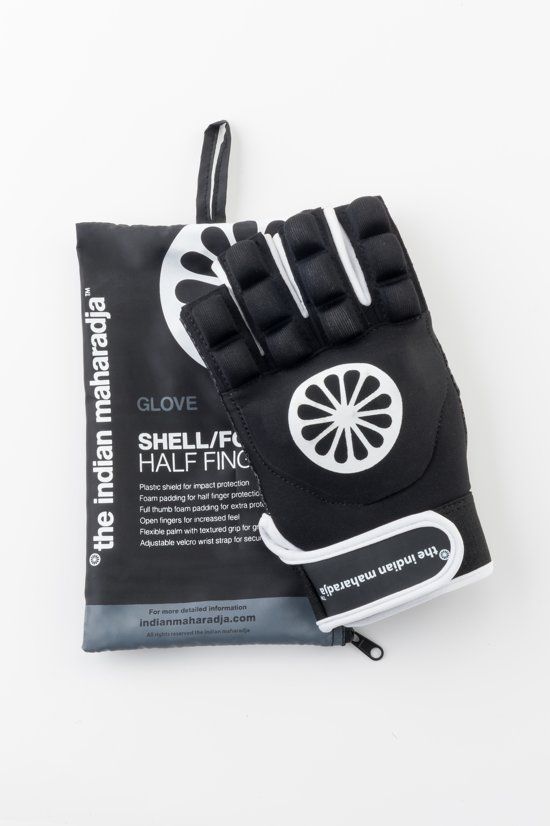 The Indian Maharadja Indian Maharadja Glove shell/foam half left-b -XS- zwart - Hockeyhandschoen Kids