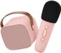 Lalarma Set de karaoké - Microphone et haut-parleur Bluetooth - Rose
