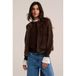 WE Fashion Gilet en fausse fourrure pour femme - CoupeRegular - Marron foncé - Taille : XXXL