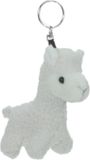 Merkloos / Sans marque Cornelissen Natierliche Geschenke Gmbh Alpaca mini knuffel sleutelhanger 12 cm wit