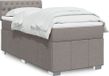 Maison Exclusive - Boxspringbed met matras, taupe, 100x200 cm, gestoffeerd