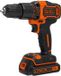 BLACK+DECKER BDCHD18KB Accuboormachine - 18V - Incl. 2 Accu's & Koffer