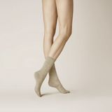 Kunert Soft Wool Cotton Dames Sokken - Beige mel. - Maat 35-38
