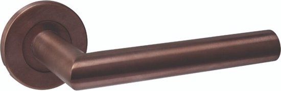 Intersteel Deurkruk Q 01 op rozet verdekt ø52x6mm PVD brons