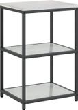 vidaXL Keukenplankeenheid HATTEM - Zilverkleurig - 60 x 50 x 92 cm - Staal