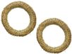 Kaemingk Set van 2x stro kerstkransen 30 cm Beige Hout