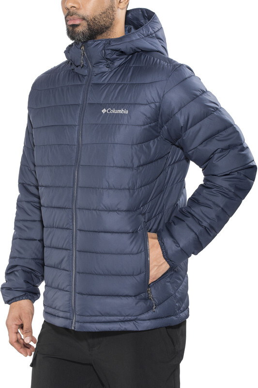 Columbia Powder Lite Jas Heren blauw L 2018 Winterjassen