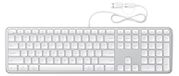 Slim LX3 toetsenbord - Numeriek blok - QWERTY (États-Unis) - Argent - Filaire - Pour Mac et PC