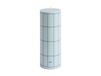 HAY Bougie Bougie Column grande 25 cm bleu clair-bleu carreaux