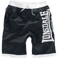 Lonsdale London Zwembroek - Clennel - L tot 5XL - voor Mannen - zwart