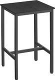 VASAGLE Bartafel, Hoge Keukentafel met Stalen Frame, 60 x 60 x 92 cm