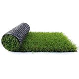 Fas Home Kunstgras gras 3FTx10FT (3,5 cm), kunstgras binnen/buiten tapijt synthetisch gazon tapijt, kunstgras landschap voor decoratie, astroturf voor honden met afvoergaten