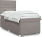 Maison Exclusive - Sommier à lattes de lit avec matelas Taupe 90x190 cm Tissu