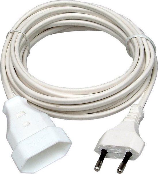 Kopp Verlengsnoer Euro - 5m - Wit