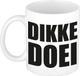 Bellatio Decorations Dikke doei afscheids cadeau mok - wit - 300 ml keramiek