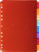 Exacompta 10x Tabbladen in Doorzichtige PP met neutrale tabs in etikethouder - 8 tabs - A4 - Geassorteerd - 3908E