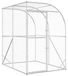 Maison de poulet argent 200 x 200 x 215 cm Acier galvanisé