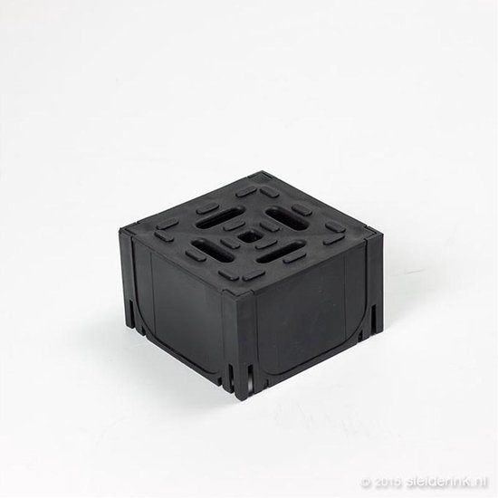 ACO Hexaline hoekelement zwart, incl. zwart kunststof rooster