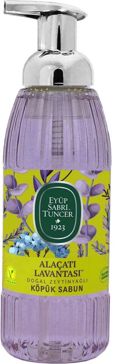 Eyup Sabri Tuncer Eyüp Sabri Tuncer – Alaçati Lavendel met 100 % natuurlijke Olijfolie - Schuimzeep met pomp – 500 ML