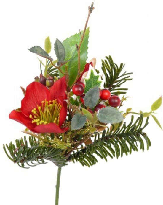 Bellatio Flowers & Plants Fun & Feest Bloemen Kerststuk versiering