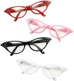 Bristol Novelty Womens/Ladies 50s Female Glasses (Pink)