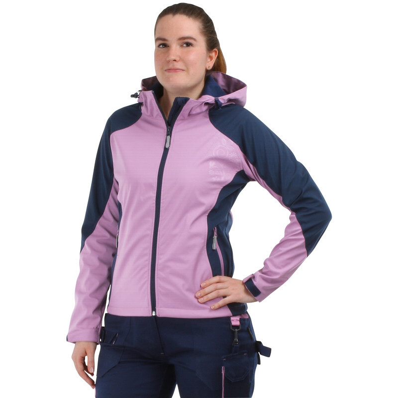 Cerva dames softshell jas Yowie XL donkerblauw/paars