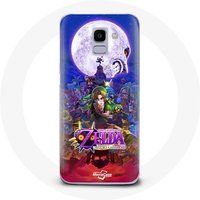 Maniacase Hoesjes voor Samsung Galaxy A8 2018 The Legend of Majora Zelda Mask Video Games