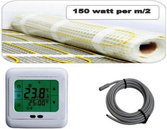 Best Design Vloerverwarming Elektrisch 12 m2 Mat + Thermostaat | 8718232090448