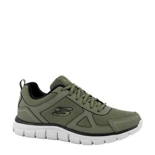 Skechers leren sneakers olijfgroen