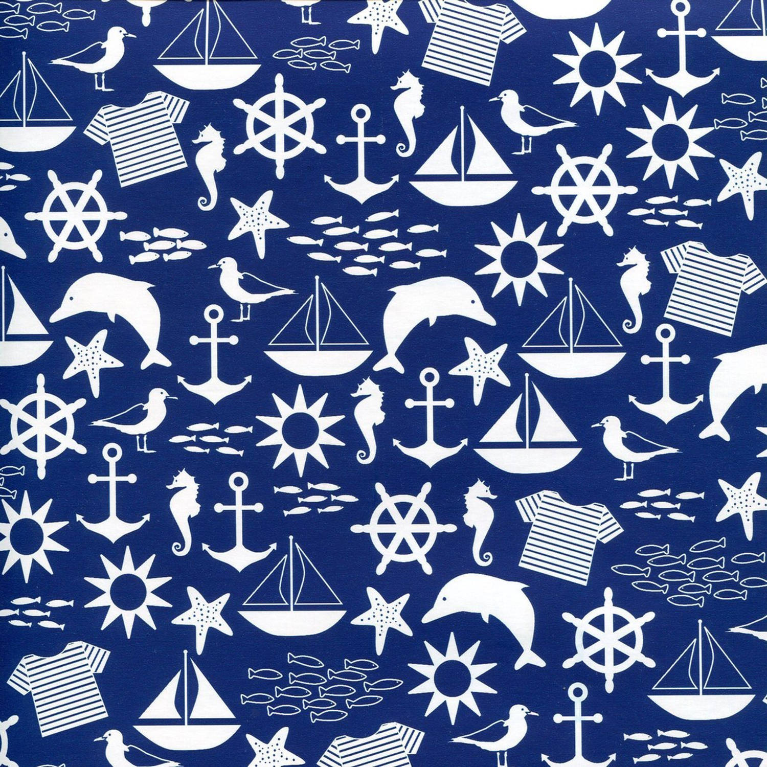 Benza maritiem - luxe cadeaupapier - inpakpapier - 300 x 70 cm - 5 rollen