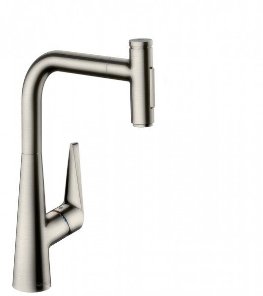 Hansgrohe Talis Select M51 Keukenmengkraan met Uitschuifbare Handdouche - RVS Look