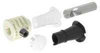 Fischer WB9 B TU, 551884, verborgen sanitaire bevestiging, voor toiletten en bidets voor wandmontage, met toegang van onderen, voor keramische diktes 34-47 mm, wit