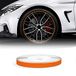 4R Quattroerre.it 10304 Wheel Trim Reflecterende plakstrips voor autovelgen, oranje, 5 mm x 6 m