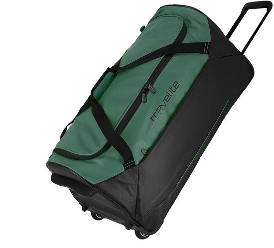 Travelite Basics Rollreisetasche Plane 97L 71 cm Grün